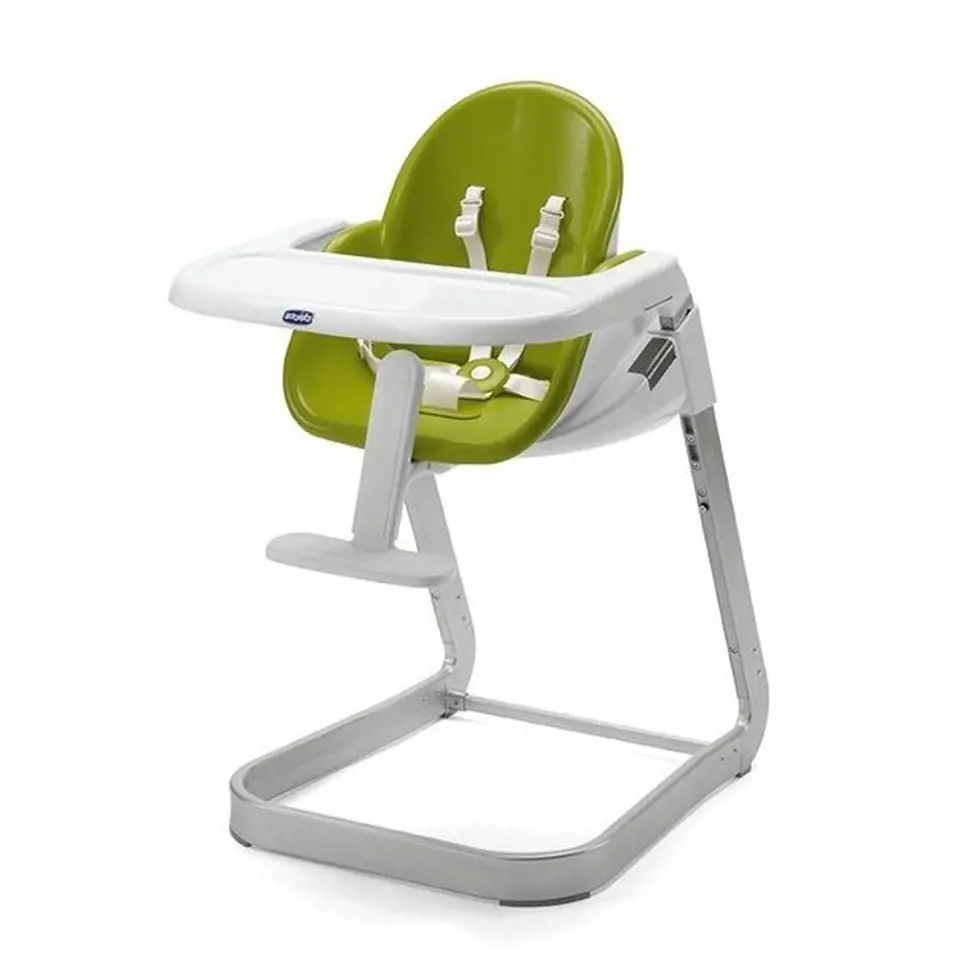 Chicco I-sit green má možnost nastavit 4 různé polohy sedátka, jeho výšku a má odnímatelný stolek. Cena 5 038 Kč, CHICCO
