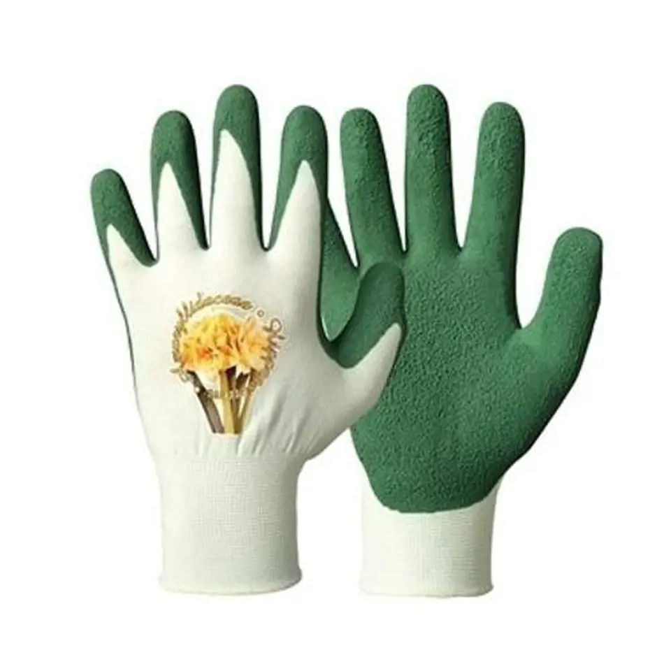Tenké polyamidové pracovní rukavice polomáčené ve foukaném latexu se dobře umývají.