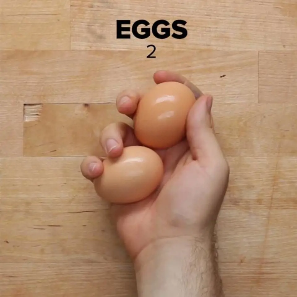 Budete potřebovat jen: 2 vejce
