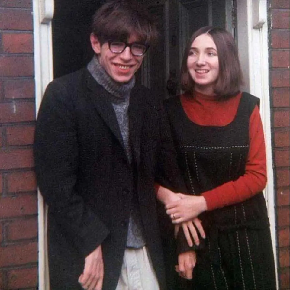Stephen Hawking a žena Jane Wilde 1965