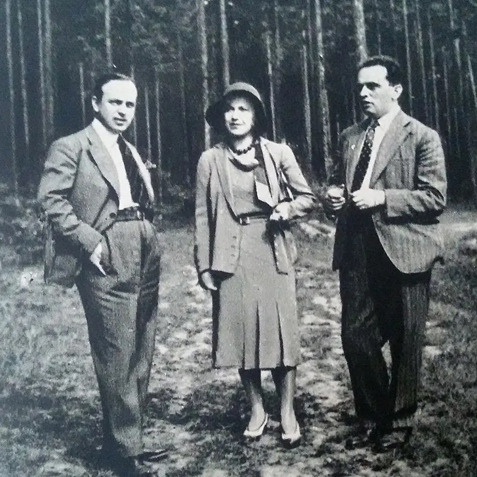 Olga Scheinpflugová s Poláčkem a Steinbachem