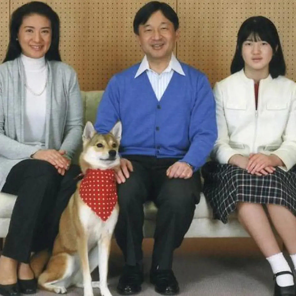 Korunní princ Naruhito, princezna Masako a dcera Aiko