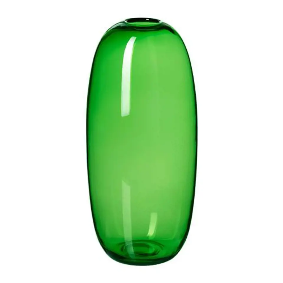 Barevné vázy v mnoha odstínech zelené rozvíjejí atraktivní olivový odstín kuchyňských dvířek. Je možné vybírat ze široké škály odstínů od hřejivé zelenožluté až po chladnou modrozelenou. Vysoká zelená váza Stockholm z Ikea je z ručně foukaného skla, má...