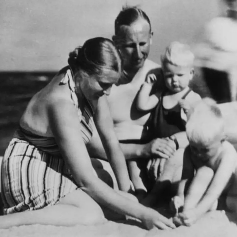 Rodina Heydrichových na dovolené u Baltu